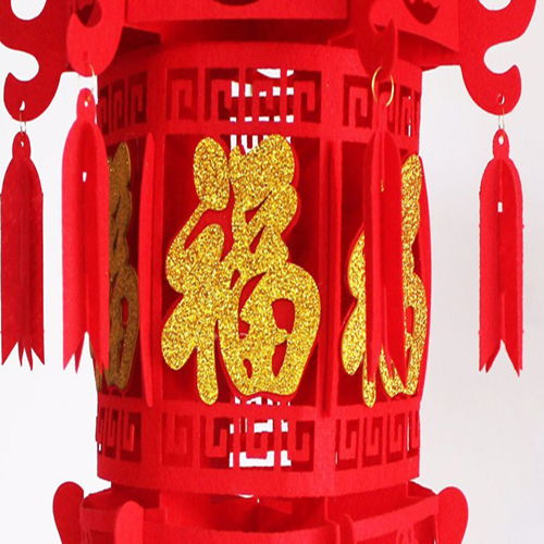 過(guò)年春節(jié)節(jié)日新款燈籠福字掛飾龍燈無(wú)紡布防水裝飾燈籠室內(nèi)用品