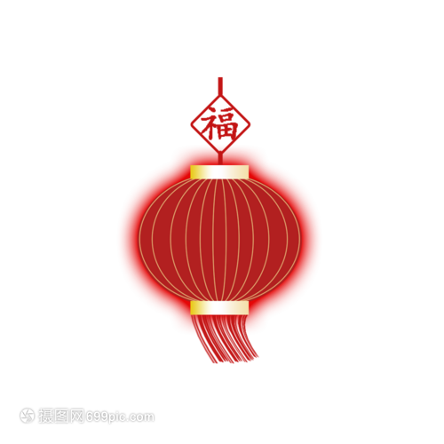 PSD卡通節日元素傳統元素紅色燈籠