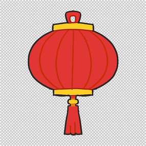 燈籠卡通免扣元素設(shè)計(jì)